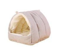 BaronHong Parrot Bird Bed Hammock Winter Warm Bird Plush Nest Toy for Conure Lovebird Parakeet Cockatiel Cage Accessory (LightGray, S)