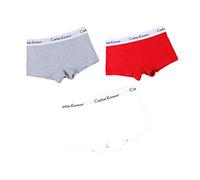 BaronHong Pure Color Cotton Letters Boyshort Pack de 3 Calzoncillos Boxer para Tomboy Trans Lesbian (7, M)