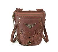 BaronHong Riñonera medieval renacentista para mujer, estilo retro, de piel sintética, estilo vintage, para Halloween, feria, Fbg091bn, M