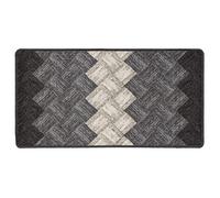 Baroni Home Alfombra de cocina antideslizante, alfombra decorativa lavable, 50 x 100 cm, color gris