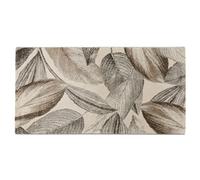 Baroni Home Alfombra de Pelo Corto, Alfombra Tejida a Mano, Alfombra de salón Moderna, 80 x 150 cm, Foliage Beige
