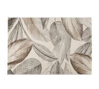 Baroni Home Alfombra de Pelo Corto Tejida a Mano para salón Moderno, 120 x 170 cm, Foliage Beige