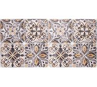 Baroni Home Alfombra Pasillo de Cocina en PVC con Fondo Antideslizante, Alfombra de Cocina Antimanchas y Fácil de Limpiar, Alfombra Pasillo para Pasillo, Tortora 120x60 cm