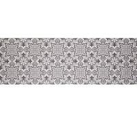 Baroni Home Alfombra Pasillo de Cocina en PVC con Fondo Antideslizante, Alfombra de Cocina Antimanchas y Fácil de Limpiar, Alfombra Pasillo para Pasillo, Gris 180x60 cm