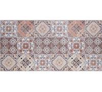 Baroni Home Alfombra Pasillo de Cocina en PVC con Fondo Antideslizante, Alfombra de Cocina Antimanchas y Fácil de Limpiar, Alfombra Pasillo para Pasillo, Óxido 120x60 cm