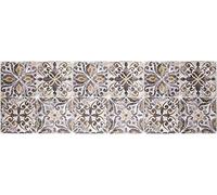 Baroni Home Alfombra Pasillo de Cocina en PVC con Fondo Antideslizante, Alfombra de Cocina Antimanchas y Fácil de Limpiar, Alfombra Pasillo para Pasillo, Tortora 180x60 cm