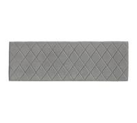 Baroni Home Cabecero de Cama Acolchado de Terciopelo Gris con Estructura Interna de MDF, Doble Gancho de Acero y Altura Ajustable, fácil Montaje en Pared, diseño Elegante y cómodo, 152 x 55 cm
