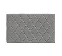 Baroni Home Cabecero de Cama Acolchado de Terciopelo Gris con Estructura Interna de MDF, Doble Gancho de Acero y Altura Ajustable, fácil Montaje en Pared, diseño Elegante y cómodo, 92 x 55 cm