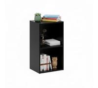 Baroni Home Librería de cubos modulares, estantería modular multiusos para salón, dormitorio y entrada, diseño moderno, montaje sencillo (negro, 2 estantes)