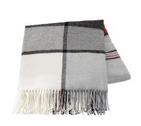 Baroni Home Mezcla de algodón a Cuadros Rojos y Blancos, sofá a Cuadros, Manta Made in Italy 130x170 cm