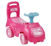 Baroni Toys Coche de Juguete para Niños, Coche 2 en 1, Primeros Pasos y Correpasillos, con Bocina de Aire y Bajo Asiento, Sistema Antivuelco, 1 a 4 Años, 48x21x37cm, Rosa Unicornio