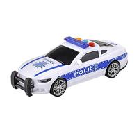 Baroni Toys Coche de Policía de Juguete con Luces y Sonidos, Coche de Juguete para Niños con Sirena Que Suena y Se Ilumina, Juego de Coche Push and Go, para Niños 3 4 5 6 7 Años, 16x6x5 cm