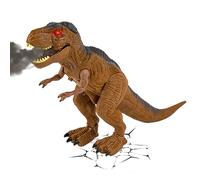 Baroni Toys Dinosaurio Caminante de Juguete con Luces y Sonidos, T-Rex eléctrico con Efecto de Sonido y Spray de Humo, Pilas Incluidas, para niños 3 4 5 6 7 Años