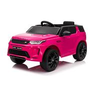 Baroni Toys - Land Rover Range Rover Car Electric Full Optional - Coche teledirigido con Asiento de Cuero y Puertas Que se abren - Dos Motores de 12V - Capacidad de Transporte de hasta 25 kg Rosa