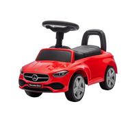 Baroni Toys Mercedes Ride-On Car Empuje y Ir para Niños 1-4 Años, Faros LED, Sonidos Realistas, Ruedas antideslizantes, Compartimento de almacenamiento, Diseño Antivuelco, 65 x 28 x 39 cm, Rojo