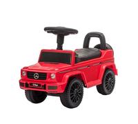 Baroni Toys SUV Mercedes Ride-On - Coche empuja y camina para niños de 1 a 4 años, faros LED, sonidos realistas, ruedas antideslizantes, compartimento de almacenamiento, 69,5 x 29 x 43 cm, rojo