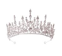 Baroque Bridal Crown - Elegant Princess Wedding Accessory In European & American Style, One Size, Madera de agar, Sin gemas.