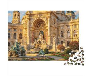 Baroque Palace 1000 Piece Jigsaw Puzzle Recyclable Paper Royal Mansion Senior Puzzles Party Accesorios de Juego Excelente Regalo Idea for Women and Men Both 52x38cm/1000pcs