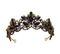 Baroque Zircon Bridal Tiara - Elegant Alloy Headband For Weddings & Events, One Size, Madera de agar
