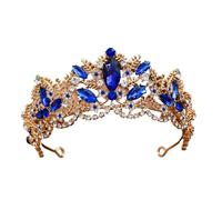 Baroque Zircon Bridal Tiara - Elegant Alloy Headband For Weddings & Events, One Size, Madera de agar