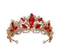 Baroque Zircon Bridal Tiara - Elegant Alloy Headband For Weddings & Events, talla única, Madera de agar