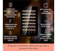 Barossa 50 Uno Vinoteca 1 zona 120 litros/50 botellas Pantalla táctil Klarstein