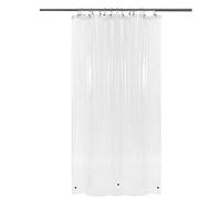 Barossa Design Cortina de Ducha para Caravana con 3 imanes, Cortina de Ducha, para remolques de Viaje, Forro de PEVA Impermeable, sin PVC, Ojales de Metal, Transparente, 119 x 163 cm