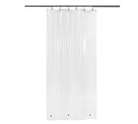 Barossa Design Forro estrecho para cortina de ducha con 3 imanes, forro de ducha impermeable de PEVA para baño pequeño, sin PVC, ojales de metal, 81 x 183 cm, transparente