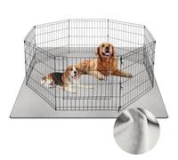 Barpor Almohadillas Lavables para Perros: 122 x 165 cm, Gris Claro, Reutilizables, absorbentes, a Prueba de Fugas, Alfombrillas Antideslizantes para Perros