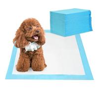 Barpor Empapadores Perros 60x60cm Desechables - 40 Unidades Almohadillas Higiénica Absorbentes para Cachorros y Gatos Resistente a Prueba de Fugas con Superficie de Secado Rápido