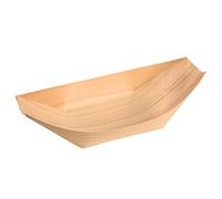 Barquetas de madera biodegradables con forma de barco aperitivo Snack palillos sushi brenta decorfood (50 unidades 22,5 x 10,5 cm)