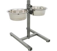 Barra 2 comed., 1.8 l, ø20 cm, pie en H, 40cm Gris