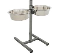 Barra 2 comed., 2.8 l, ø24cm, pie en H, 50cm, Gris