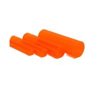Barra acrílica redonda， Varilla de acrílico, barra redonda de plástico acrílico transparente verde, rojo, amarillo, naranja y azul, varillas sólidas de PMMA, 1 pieza(Orange,8x500mm)