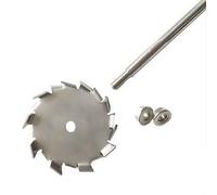 Barra Agitadora de Acero Inoxidable 304 Con Hélice Dispersante de 25 cm, Mezcladora de Cuchilla Con Placa Redonda (4 cm)