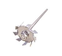 Barra agitadora de acero inoxidable 304 for laboratorio, disco de dispersión agitador tipo diente de sierra, placa redonda, cuchilla agitadora de hélice, licuadora(60mm)