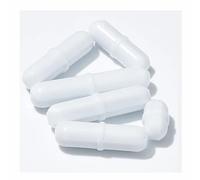 Barra agitadora magnética de laboratorio tipo B, barras giratorias blancas cilíndricas con anillo pivotante, mezcladoras, barras agitadoras mixtas, varilla de recuperación, varilla agitadora(B6x20mm)
