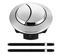 Barra ajustable de repuesto de botón de descarga doble ABS para inodoro, se adapta a la mayoría de tanques de inodoro estándar de 3,8 cm a 6,6 cm, doble pulsación para ahorrar agua