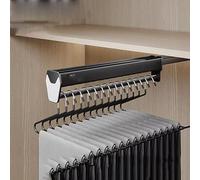 Barra ajustable extraíble para colgar ropa, barra extensible para armario de 30 a 60 cm, estante deslizante para organización de armario, solución de almacenamiento de ropa de 400 mm