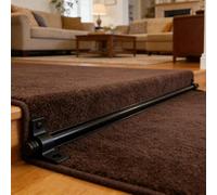 Barra alfombra escalera Juego De Varillas Para Alfombras Con Escalones Negros, Antideslizantes, Metal, Tiras Para Bordes, Fijas Para Corredores Escaleras, Postes Para Villa/hotel(10 set,32in/81cm)