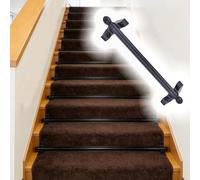 Barra alfombra escalera Varillas De Alfombra Antidesplazamiento Corredores Escaleras, Varilla Sujeción Alfombras Escalera Profesional, Juego Postes Peldaños Fácil Instalación(10pcs A,32inch/81cm)
