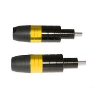 Barra anti que cae de Rod Crash Bar para las motocicletas, construcción de la aleación de aluminio del CNC con la protección de la sobrecarga y la abertura de 8m m (oro)