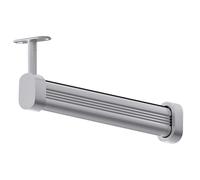 Barra Armario Barra de clóset Barra de aluminio para armarios, Barra para colgar ropa con soporte y tornillos para armario/zapatero/lavandería, Barra para colgar ropa ( Color : Silver whiteB , Size :