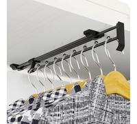 Barra Armario Extensible,Percheros Armario Extraibles,Largo 45 mm Organizador para Colgar Ropa para Armario o Vestidor,para Armarios y áReas de Almacenamiento (45)