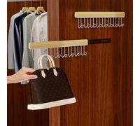 Barra Armario Extensible Sin Taladro Barra Telescópica Ajustable con Amortiguador Silencioso Organizador de Ropa Que Ahorra Espacio 8 Ganchos