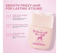 Barra Cabello - 80g Domador Mechas Sueltas, Gel Barra Acabado Cabello Dañado | Fijación Fuerte Duradera, Gel Peinado Anti-Encrespamiento Y No Graso | Crema Portátil Para Mujeres, Niños, Adolescen