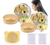 Barra Champú Para El Crecimiento Del Cabello Jengibre, 2 Piezas Barra Champú de Jengibre, Champú Solido De Jengibre, Ginger Reparar El Cabello DañAdo Y Promover El Crecimiento Del Cabello