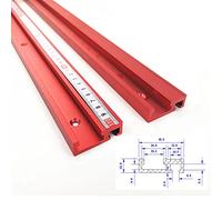 Barra con ranura en T para ingletadora, 45 tipo de guía de ranura en T, ranura en T de aluminio, guía de ingletadora con ranura en T para bricolaje, guía de sierra de mesa para trabajar la madera