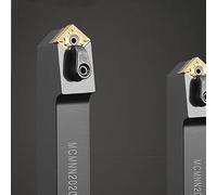 Barra cortadora de torno CNC, MCMNN 1616 2020 2525 3232 H12 K12 M12 P12, chaflán redondo exterior 80 100 grados, 1 ud.(MCMNN2020K12-100)