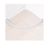 Barra Cortina De Metal Tienda Ropa Probador Colgante De Pared Barra Para Cortina De Ducha Probador Ropa Vestuario Riel Cortina Estante De Anillo De Cortina ( Color : White , Tamaño : 120x120cm )